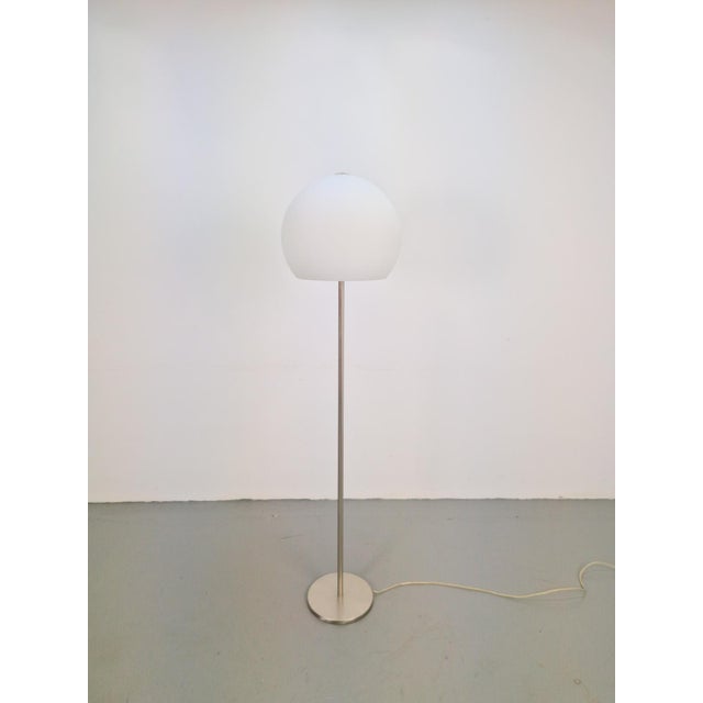 Vintage Opaline Glass Globe Floor Lamp from Hufnagel Leuchten, Germany, 1970s For Sale - Image 13 of 13