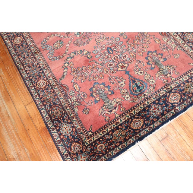 Mid 20th century Traditinional Indo Sarouk Rug
