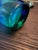 Contemporary Blue Green Glass Swirl Vase For Sale - Image 4 of 8