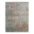 Rustic Fiona Gray Hand-Knotted Wool Rug Carpet, Abstract Allover Design Indian For Sale