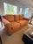 Stewart Furniture Orange Tweed Sofa For Sale - Image 12 of 13