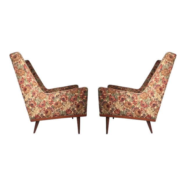 Early Milo Baughman Lounges for James Company - A Pair For Sale
