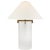 Modern J. Randall Powers by Visual Comfort Signature Brooks Table Lamp in Crystal and Gilded Iron with Linen Shade For Sale - Image 3 of 3
