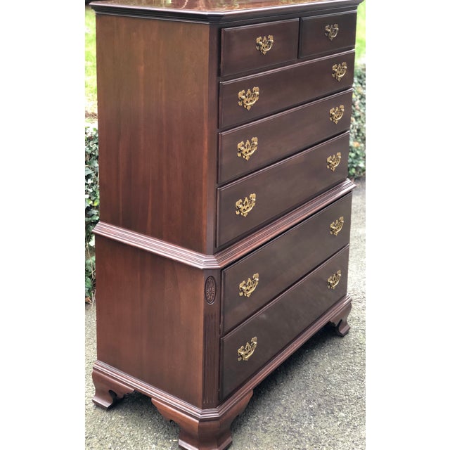 Ethan Allen Court Cherry Tall Chest of Drawers Chairish