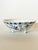 Absolutely stunning and very rare Franziska Hirsh Blue Onion scalloped footed berry bowl with star shaped perforated holes...