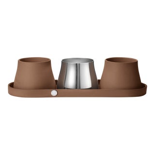 Scandinavian Terra Indoor Outdoor Planter Set of Three Ports For Sale