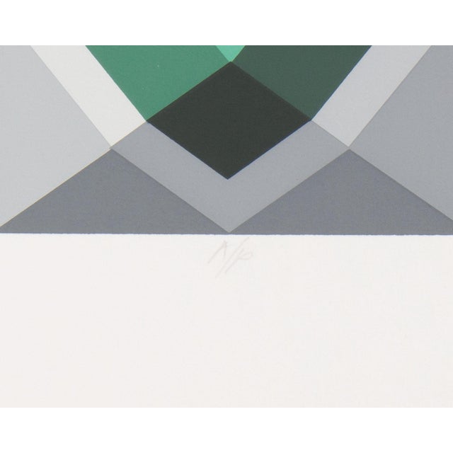 Abstract “Nebula Iv” Op Art Serigraph Print by Marko Spalatin For Sale - Image 3 of 8
