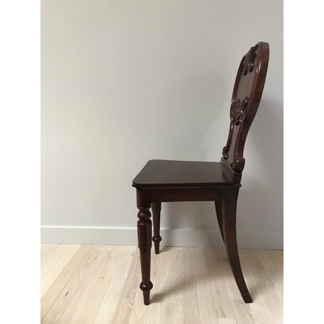 William IV Early 19th Century William IV-Style English Hall Chair For Sale - Image 3 of 6