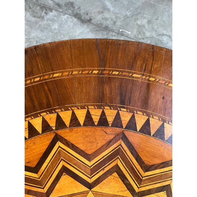 Wood Antique Italian Sorrento Side Table, 1800s For Sale - Image 7 of 16