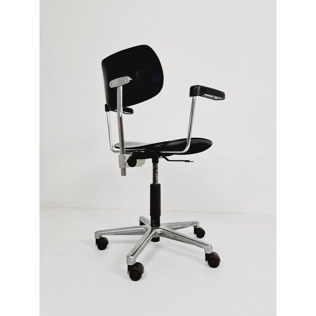 Metal German Swivel Chair Model S 197 R by Egon Eiermann for Wilde & Spieth, 1950s For Sale - Image 7 of 11