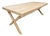 Large Industrial Wood Table with Air-Abrasive Finish, 1950s For Sale