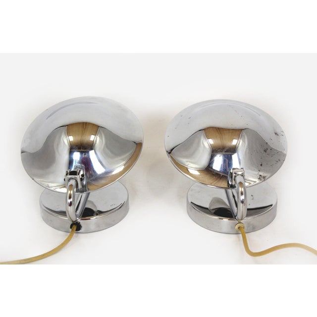 Bauhaus Style Chrome Bedside Table Lamps from Napako, Former Czechoslovakia, 1930s, Set of 2 For Sale - Image 13 of 18