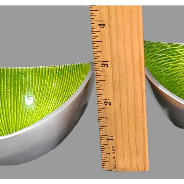 Green Late 20th Century Simply Designz Modern Green Organic Serveware Nut Bowls- Set of 3 For Sale - Image 8 of 9