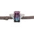 Modern 4.4ct Bi-Color Tourmaline Ring With Natural Diamond Accents: Solid 14k Gold, Size 6.75 For Sale - Image 3 of 6