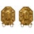 Hand-Crafted Brass Wall Sconces Shields - a Pair For Sale - Image 13 of 13