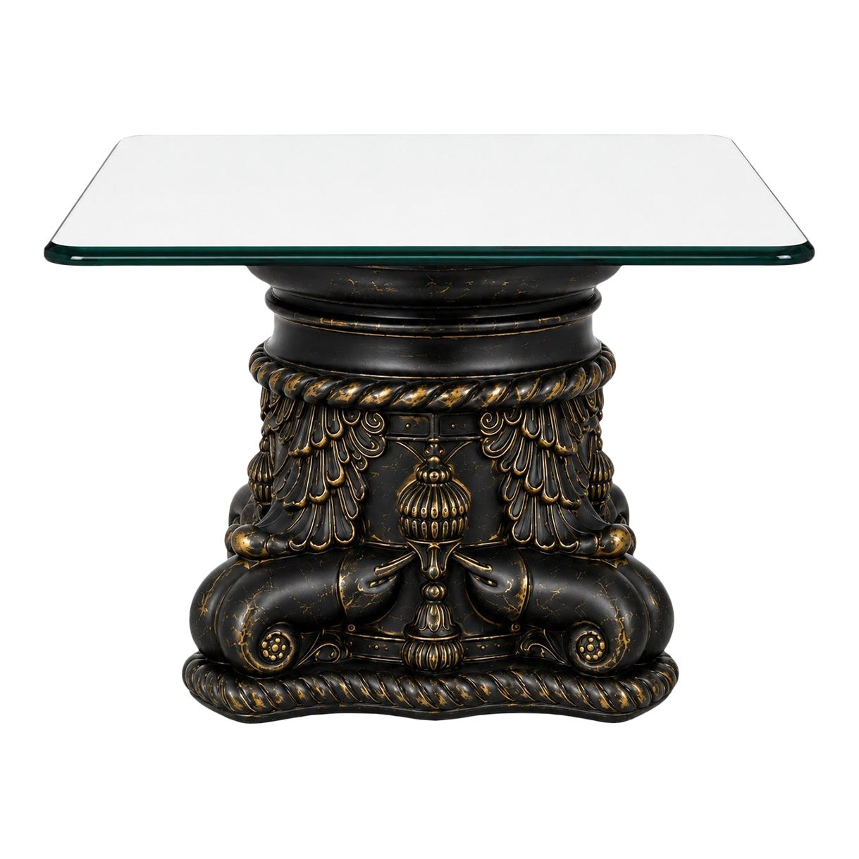 Mid 20th Century Italian Sculptural Ebonized Cocktail Table With ...