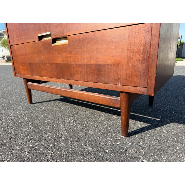 Mid Century Merton Gershun for Martinsville Highboy Dresser For Sale - Image 10 of 12