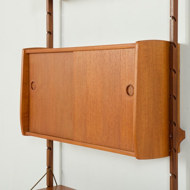 Scandinavian Model Ergo Wall Unit in Teak, 1960s For Sale - Image 9 of 15