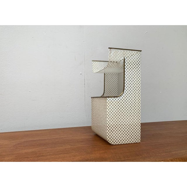 Mid-Century Perforated Metal Shelf, 1950s For Sale - Image 11 of 18