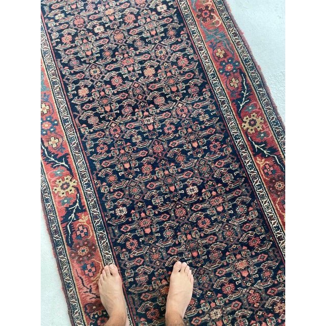 Antique Halvai Bidjar with Growing Vine Border Rug 4 x 20.3 For Sale - Image 4 of 14