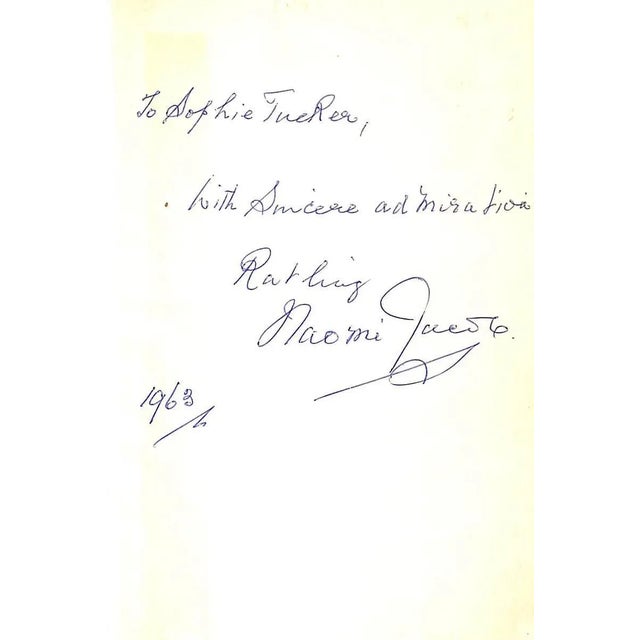 Traditional "Strange Beginning" 1961 Jacob, Naomi (Inscribed) For Sale - Image 3 of 5