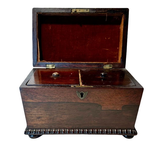 Traditional Early 19th Century Regency Tea Caddy For Sale - Image 3 of 12