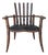 Palmwood and Leather Mendi Chair by Pacific Green For Sale