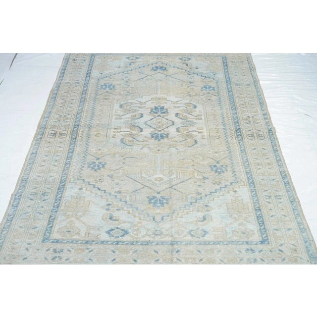Vintage Hamadan Rug 4'2'' x 6'4'' For Sale - Image 10 of 11
