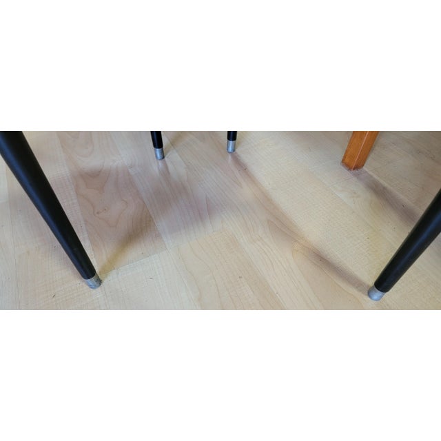 Wood Pair Greek Motif Mid-Century Modern End Tables in the Manner of Piero Fornasetti For Sale - Image 7 of 8