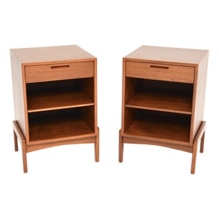 Vintage Danish Teak Nightstands from Ib Kofod Larsen, 1960, Set of 2 For Sale