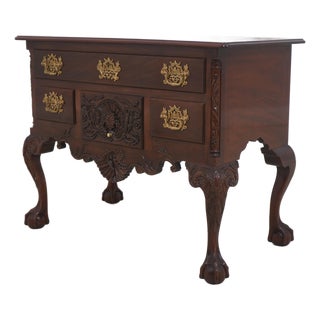 Kindel Winterthur Collection Mahogany Lowboy For Sale