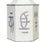 Metal A Pair of Hand-Painted Hexagonal Tin Tea Canister Table Lamps With Silver Calligraphic Designs (1-2) For Sale - Image 7 of 8