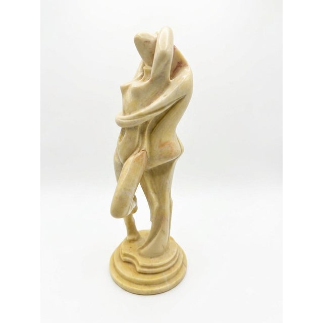 Mid-Century Modern Mid-Century Modern Abstract Marble/Alabaster Lovers Sculpture For Sale - Image 3 of 7