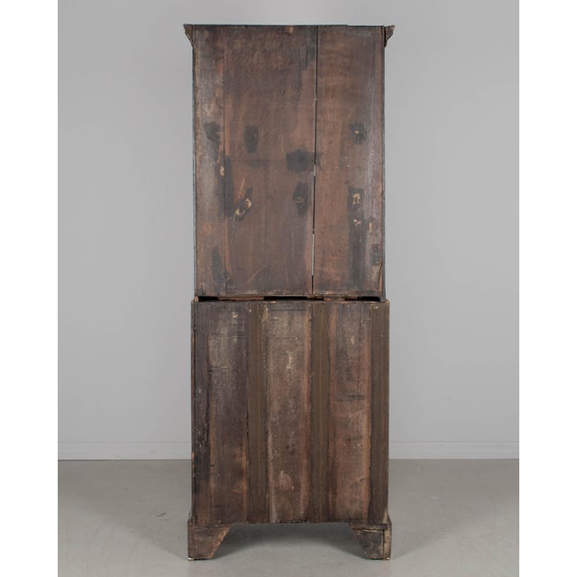 18th Century English Walnut Bureau Bookcase, or Secretary Desk For Sale - Image 12 of 13