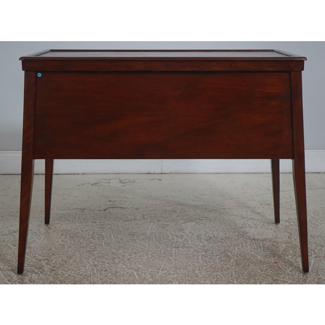 Henredon Rustic Finish 2 Drawer Serving Table For Sale - Image 16 of 17