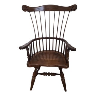 1990s Frederick Duckloe Youth Child's Colonial Fan Back Windsor Chair For Sale