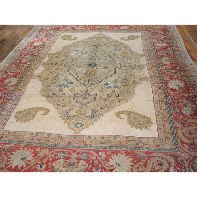 19th Century Persian Ziegler Sultanabad Carpet ( 9'4" x 12'4" - 285 x 375 )
