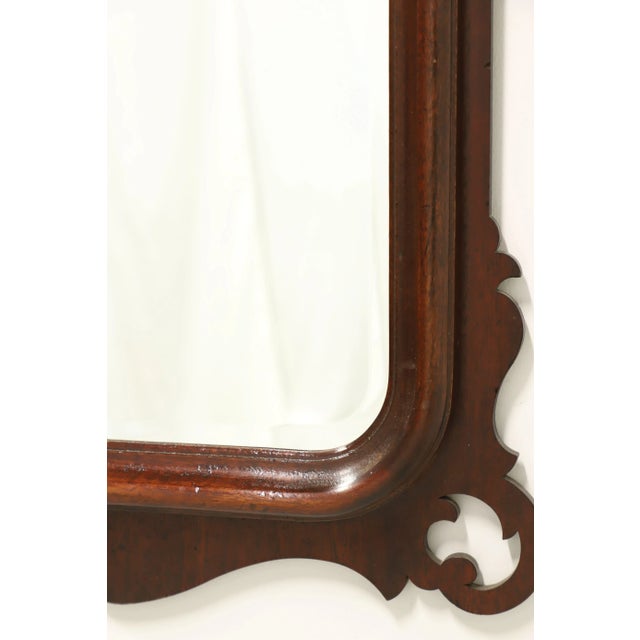 Lexington Distressed Mahogany Chippendale Style Beveled Wall Mirror For Sale In Charlotte - Image 6 of 9