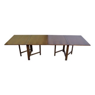 Danish Modern Bruno Mathsson "Maria" Expandable Dining Table For Sale