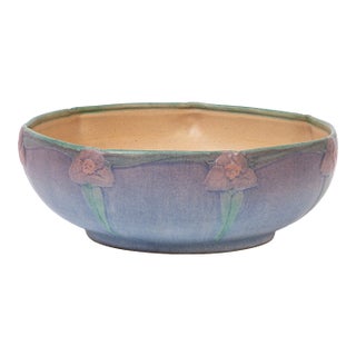 Unique Newcomb College Art Pottery Bowl, Sadie Irvine For Sale