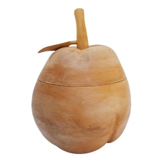 1970s Vintage Alfonso Bini Italian Sculptural Pear Ice Bucket For Sale