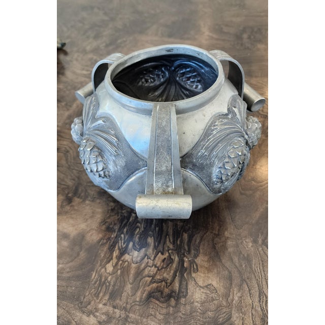 Art Deco 1920s Art Deco French Reposé Vase Signed by Renè Sitolieux For Sale - Image 3 of 12