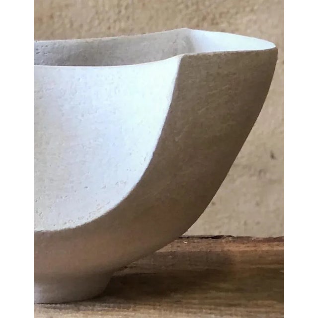 Contemporary White Bowl by Sophie Vaidie For Sale - Image 3 of 6