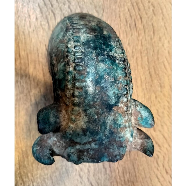 Early 20th Century Stylized Cast Iron Bulls Head For Sale In Dallas - Image 6 of 7