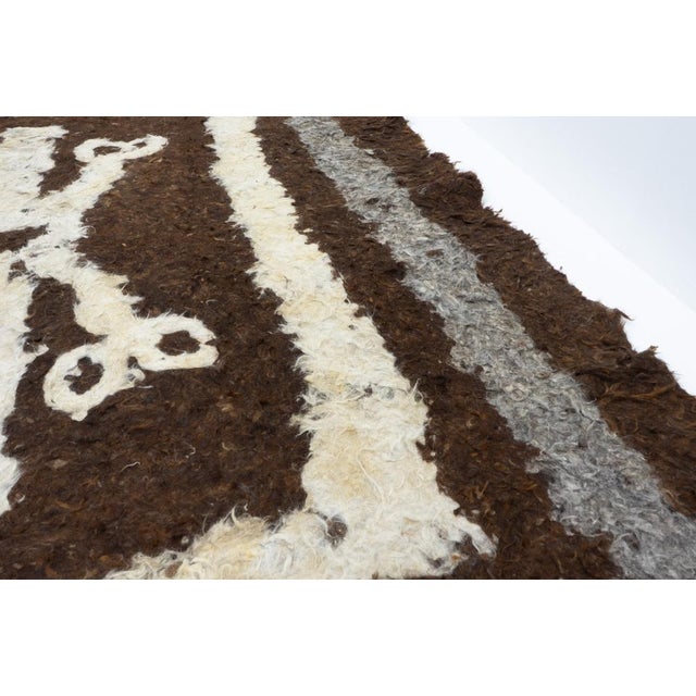 Brown Woolen Namad Felt, Afghanistan, 19th Century For Sale - Image 8 of 17