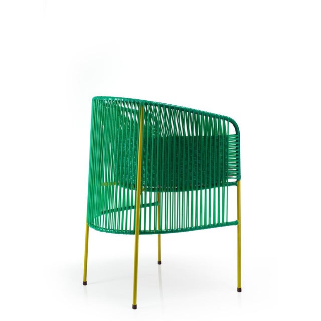 Not Yet Made - Made To Order Green Caribe Dining Chair by Sebastian Herkner, Set of 4 For Sale - Image 5 of 18