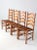 Vintage Rush Seat Ladder Back Dining Chairs Set of 4 For Sale - Image 11 of 14