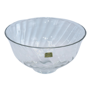 1970s Dansk International Designs Minimalist Round Art Glass Bowl Centerpiece