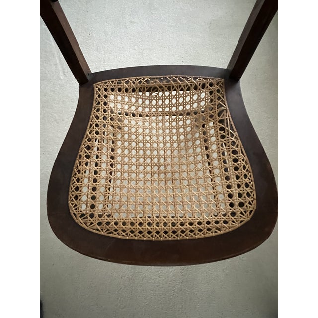 Antique Cane-Seat Dining Side Chairs - Set of 6 For Sale - Image 4 of 6