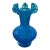 Vintage Fenton Colonial Blue Hobnail Vase Ruffled Glass Vase – Mid-Century Collectible For Sale